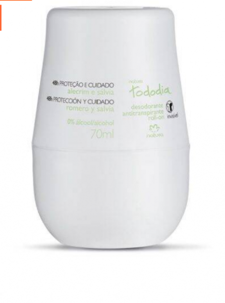 DESODORANTE ROLL-ON TODODIA ALECRIM E SÁLVIA - NATURA