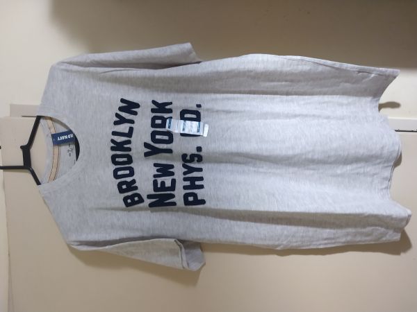 CAMISETA CINZA MESCLA, TAM. G - OLD NAVY