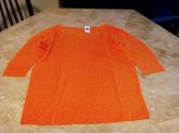 Blusa manga 3/4 laranja, tam. P Tall - GAP