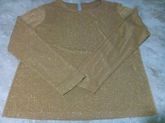 Blusa dourada manga longa, tam. GG - White Stag