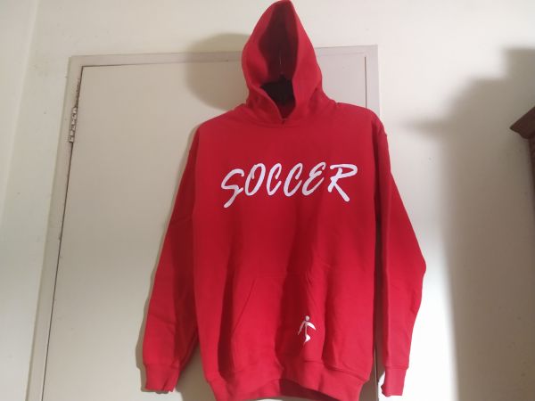 BLUSA DE MOLETOM VERMELHA INFANTO JUVENIL TAM G - GILDAN