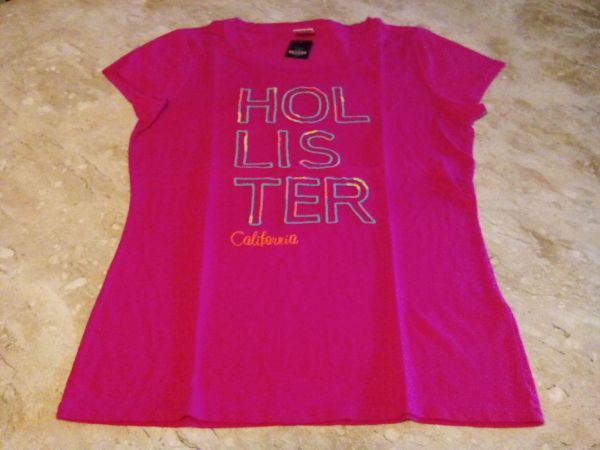 Baby Look pink, tam. M - Hollister