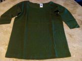 Blusa manga 3/4 verde escuro, tam. P Tall - GAP