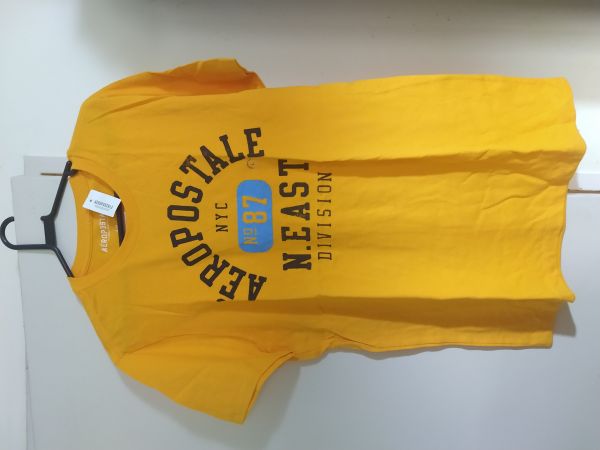 CAMISETA LARANJA CLARO MASCULINA tam. G - AÉROPOSTALE