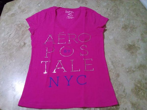 Baby Look pink, tam. M - Aéropostale