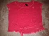 Blusinha vermelha com laço, tam.M - Hollister.
