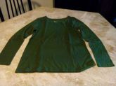 Blusa manga longa verde, tam. P - GAP